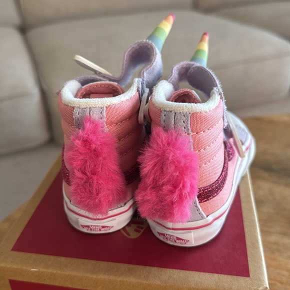 Vans Sk8-Hi Toddler 'Unicorn' size 4.5 - Picture 3 of 6